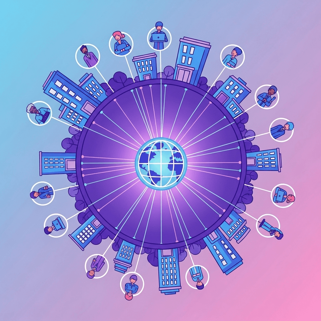 Central hub connecting employers and companies