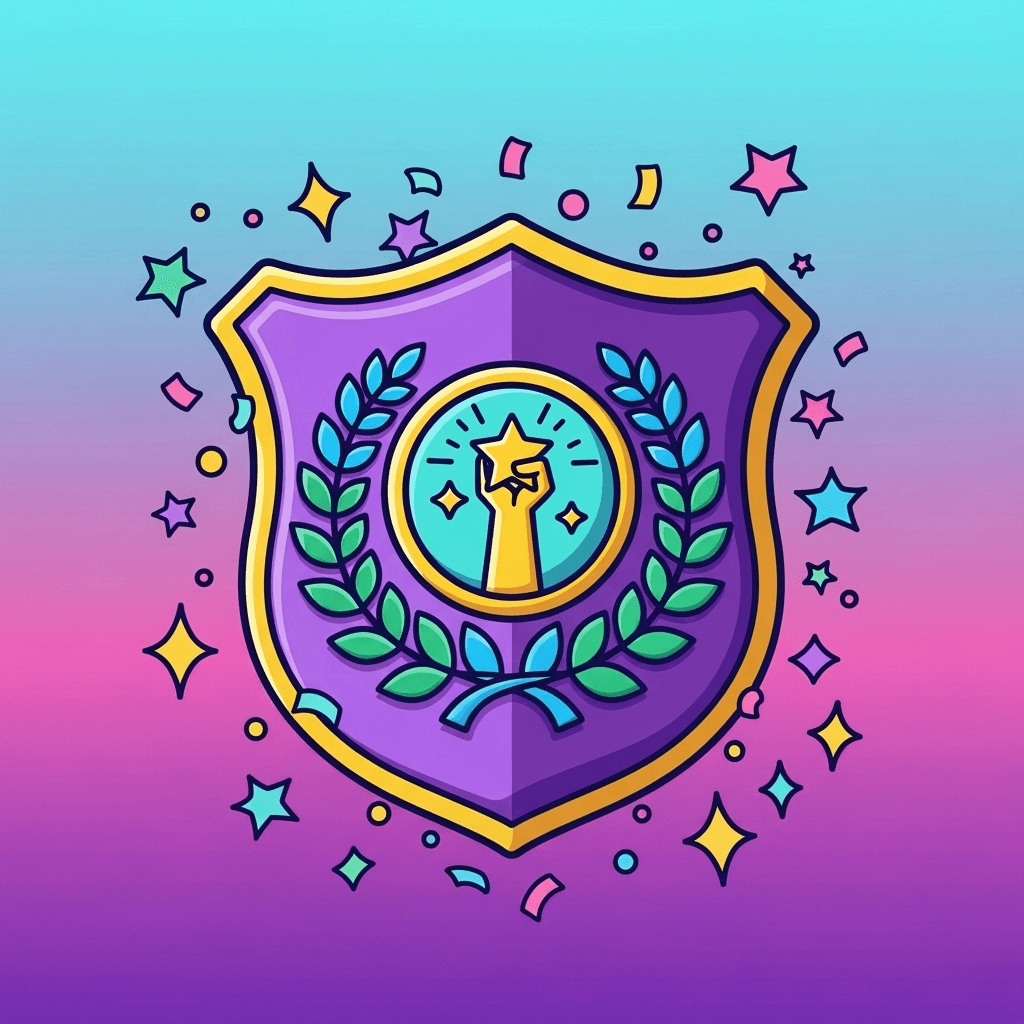 Certification crest illustration